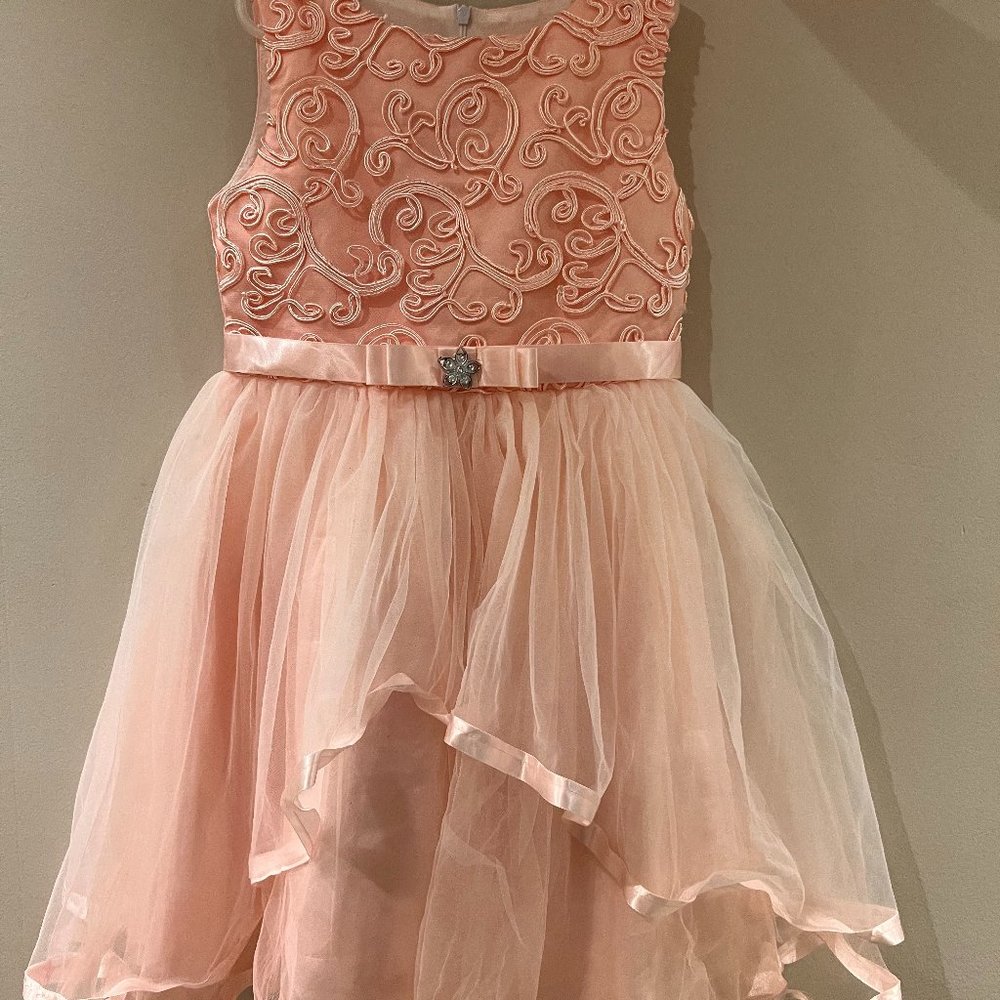 Pink girls formal dress